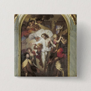 Macaron Carré 5 Cm Le Christ a ressuscité