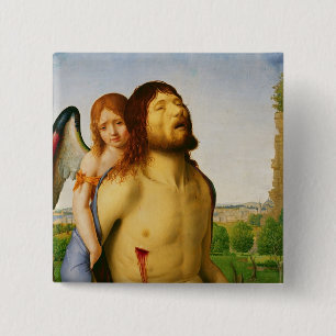 Macaron Carré 5 Cm Le Christ mort soutenu par un ange, c.1475/78
