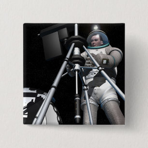 Macaron Carré 5 Cm Le concept de l'artiste de la future exploration