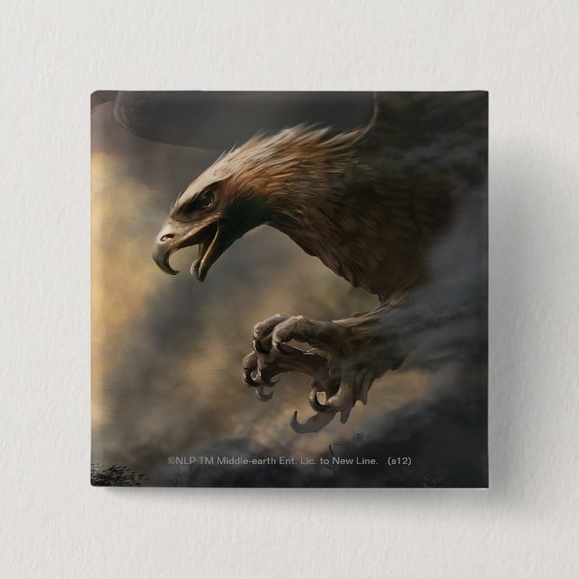 Macaron Carré 5 Cm Le concept des Grands Aigles (Devant)