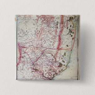 Macaron Carré 5 Cm Le croquis militaire de Wyld de Zululand, 1879