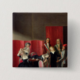 Macaron Carré 5 Cm Le dauphin pris de sa famille, le 3 juillet 1793