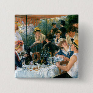 Macaron Carré 5 Cm Le déjeuner de Renoir de la partie de canotage