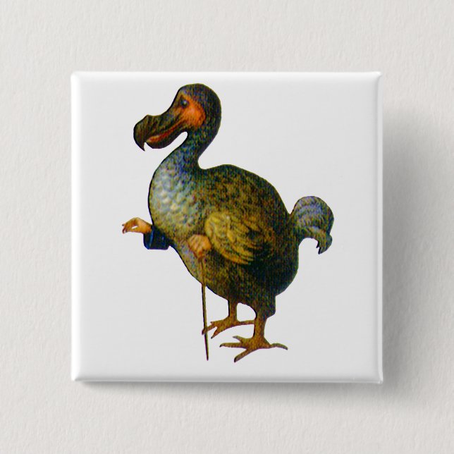 Macaron Carré 5 Cm Le Dodo Bird (Devant)