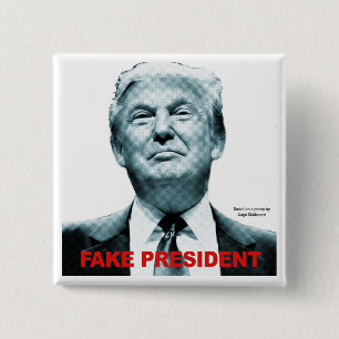 Macaron Carré 5 Cm Le faux président (Trump)