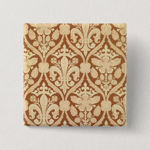 Macaron Carré 5 Cm Le "Fleur-De-Lis", papier peint de reproduction a