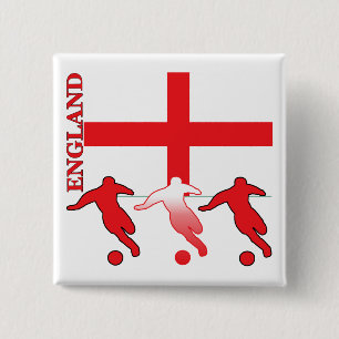 Macaron Carré 5 Cm Le football Angleterre
