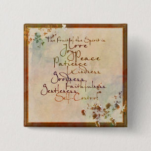 Macaron Carré 5 Cm Le Fruit de l'Esprit