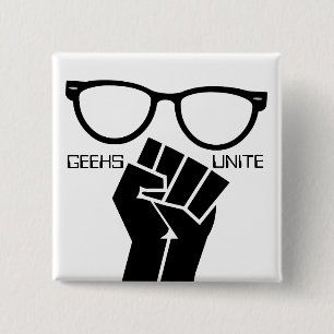 Macaron Carré 5 Cm Le geeks unit ! Bouton