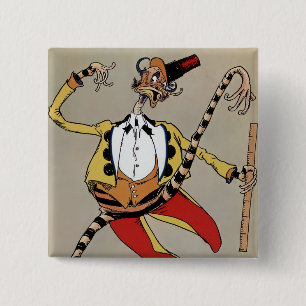 Macaron Carré 5 Cm « Le HM Woggle-Bug TE » de John R Neill