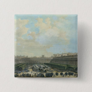Macaron Carré 5 Cm Le jardin du Palais Royal, 1791