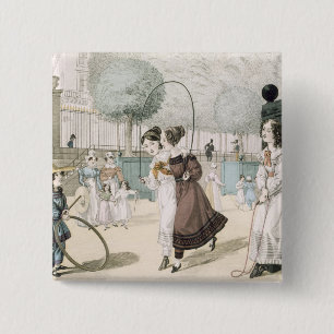 Macaron Carré 5 Cm Le jeu sautant, plaquent 115 de "Le Bon Genre",