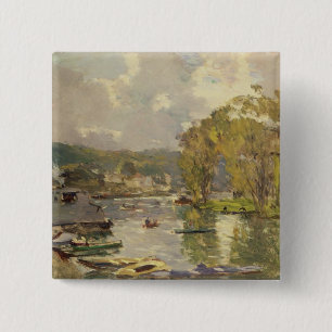 Macaron Carré 5 Cm Le long de la Seine chez Meudon, c.1893 (huile sur