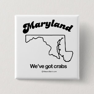 Macaron Carré 5 Cm Le MARYLAND - T-shirts et Gea "de DEVISE d'ÉTAT d