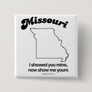 Macaron Carré 5 Cm Le MISSOURI - T-shirts et Gea "de DEVISE d'ÉTAT d
