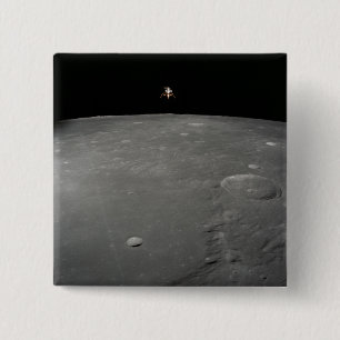 Macaron Carré 5 Cm Le module lunaire d'Apollo 12 intrépide