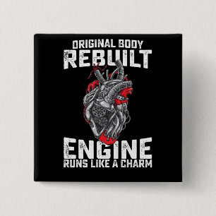 Macaron Carré 5 Cm Le Moteur D'Origine Corps Reconstruite Fonctionne 