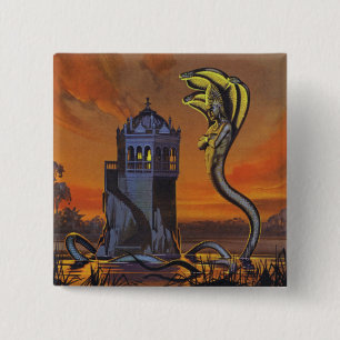 Macaron Carré 5 Cm Le Naga-Roi (litho de couleur)