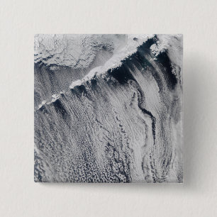 Macaron Carré 5 Cm Le nuage modèle évident au-dessus de l'île Alé