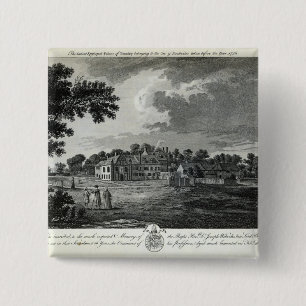 Macaron Carré 5 Cm Le palais épiscopal antique de Bromley