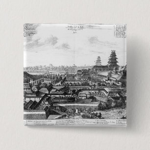 Macaron Carré 5 Cm Le palais impérial dans Ido, Japon