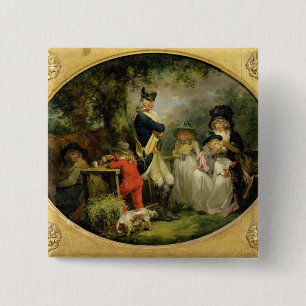 Macaron Carré 5 Cm Le parc de St James (huile sur la toile)