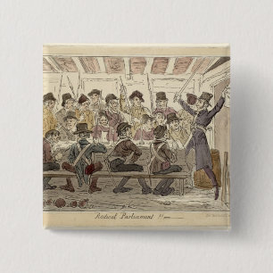 Macaron Carré 5 Cm Le Parlement radical ! ! "