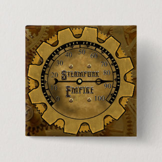 Macaron Carré 5 Cm Le Pin d'empire de Steampunk