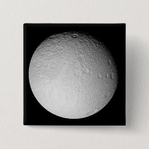 Macaron Carré 5 Cm Le Pôle du sud de la lune Tethys de Saturn