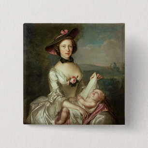 Macaron Carré 5 Cm Le portrait de Madame, a indiqué pour être