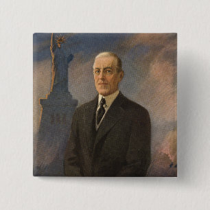 Macaron Carré 5 Cm Le président américain Woodrow Wilson & la Liberté