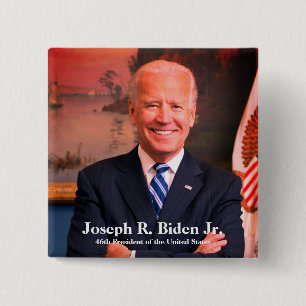 Macaron Carré 5 Cm Le président Joe Biden, 46e président des États