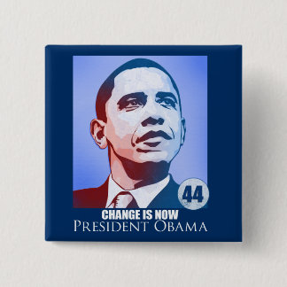 Macaron Carré 5 Cm Le Président Obama, changement est maintenant