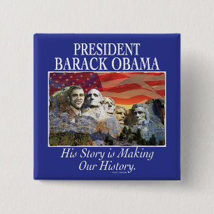 Macaron Carré 5 Cm Le Président Obama Rushmore Gear