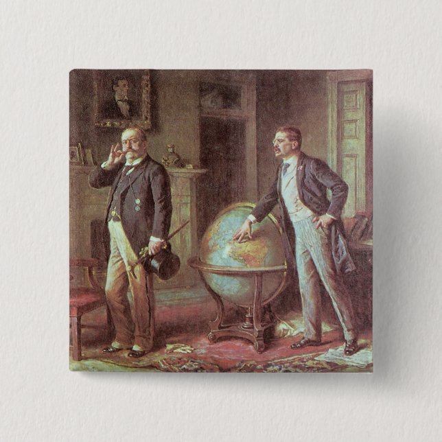 Macaron Carré 5 Cm Le Président Theodore Roosevelt (Devant)