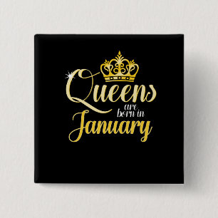 Macaron Carré 5 Cm Le Queens sont en janvier anniversaire né de fill