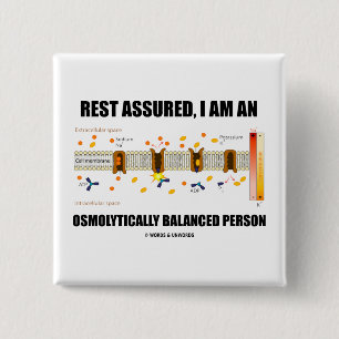 Macaron Carré 5 Cm Le repos m'a assuré suis une personne équilibré