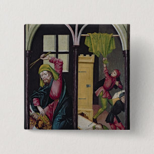 Macaron Carré 5 Cm Le retable de Saint-Nicolas