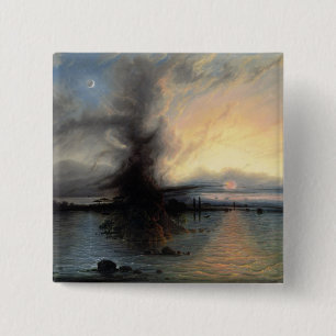 Macaron Carré 5 Cm Le Rocher du Salut, 1837 (huile sur toile)