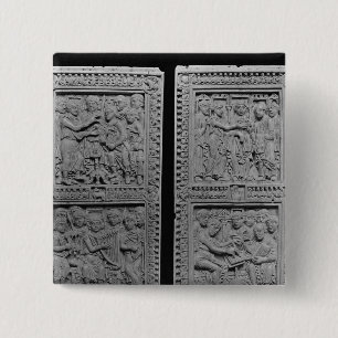 Macaron Carré 5 Cm Le Roi David commissionnant et chantant