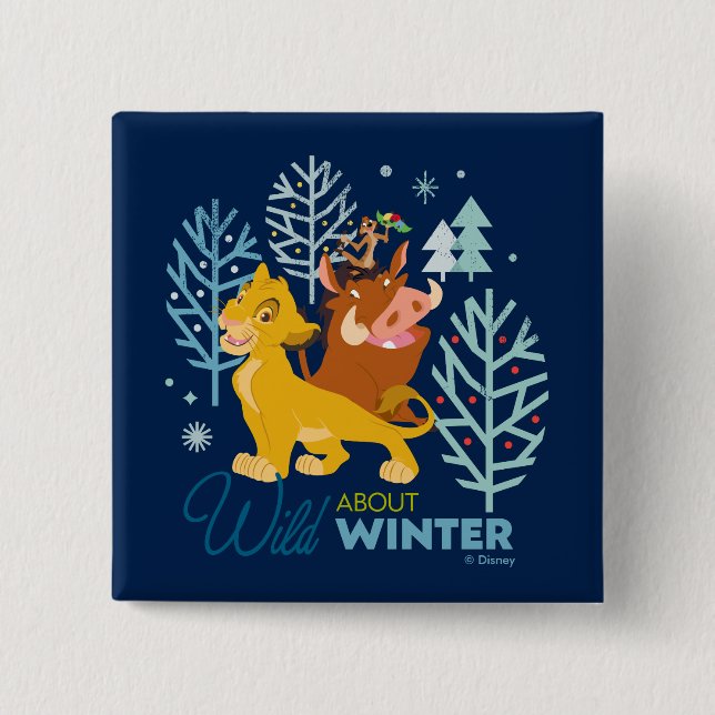 Macaron Carré 5 Cm Le Roi Lion | Wild About Winter (Devant)
