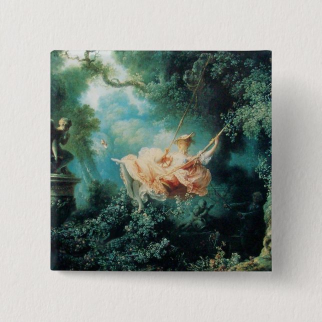 Macaron Carré 5 Cm LE rose vert SWING (Devant)