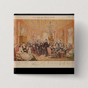 Macaron Carré 5 Cm Le salon de Victor Hugo