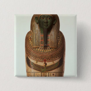 Macaron Carré 5 Cm Le sarcophage de Psamtik I (664-610 AVANT JÉSUS