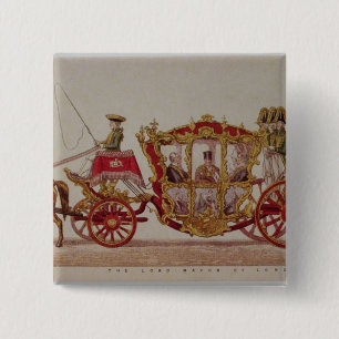 Macaron Carré 5 Cm Le seigneur le maire de Londres, 1853