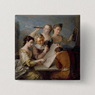 Macaron Carré 5 Cm Le sens de la vue, c.1744-47 (huile sur la toile)