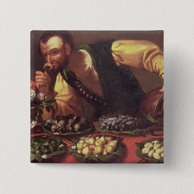 Macaron Carré 5 Cm Le sens de l'odorat (Devant)