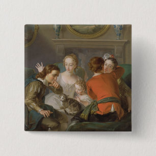 Macaron Carré 5 Cm Le sens du contact, c.1744-47 (huile sur la toile)
