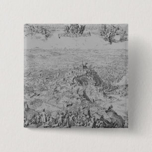 Macaron Carré 5 Cm Le siège de Namur, 1695