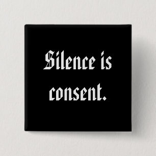 Macaron Carré 5 Cm Le silence est consentement
